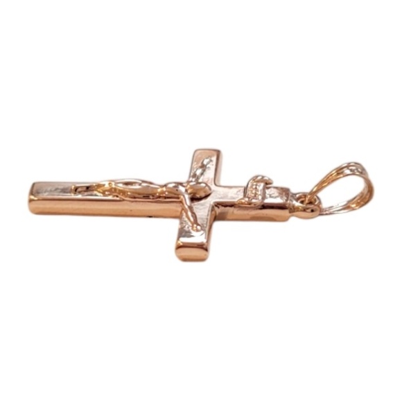 10K Yellow Gold Crucifix Charm Pendant #20528 - Picture 2 of 6